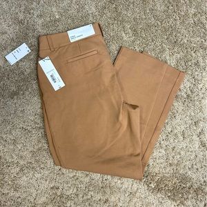 NEW LIZ CLAIBORNE EMMA ANKLE LENGTH PANT IN COLOR CARAMEL WOMENS 12